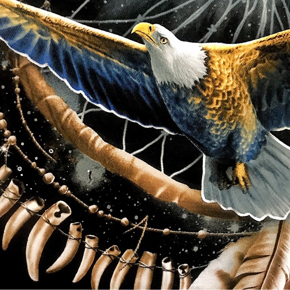 SOLD! Majestic Bald Eagle Dream Catcher T - Picture 6 of 6